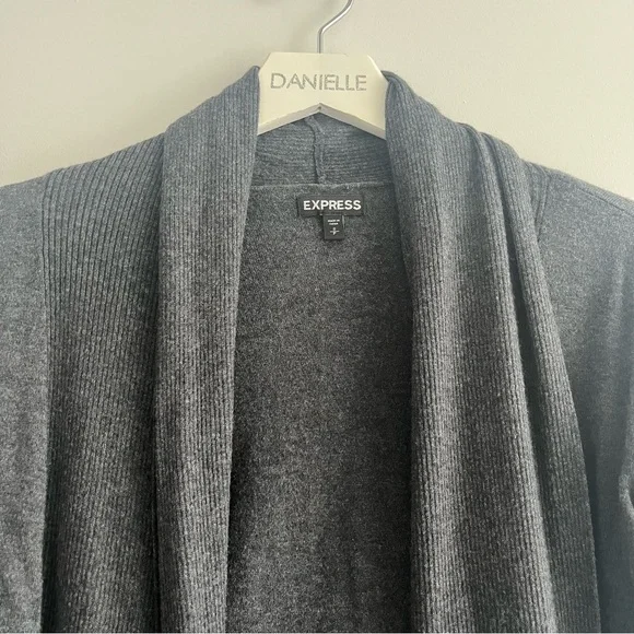EXPRESS Ribbed Open Cardigan - Picture 3 of 6